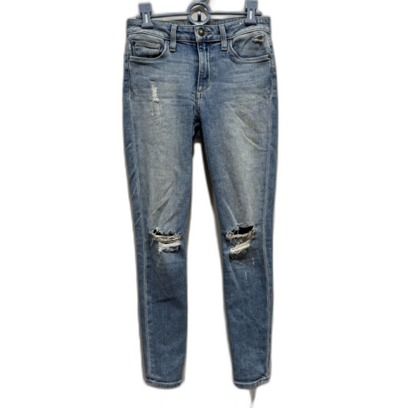 Joe's Jeans Icon Mid Rise Skinny Ankle Denim Light Wash Distressed Women sz 26 - Picture 1 of 8